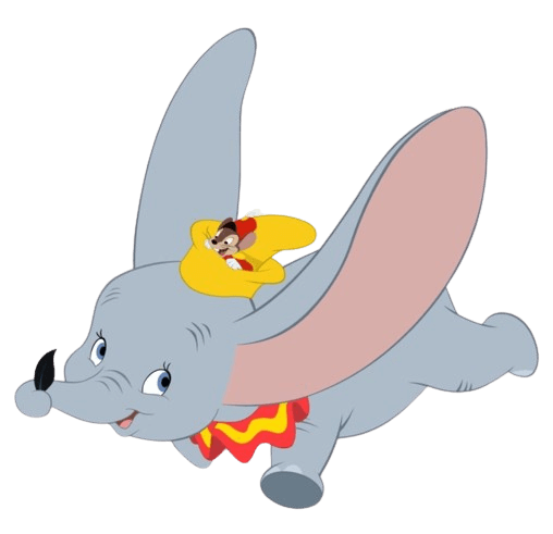 flying dumbo from right to left